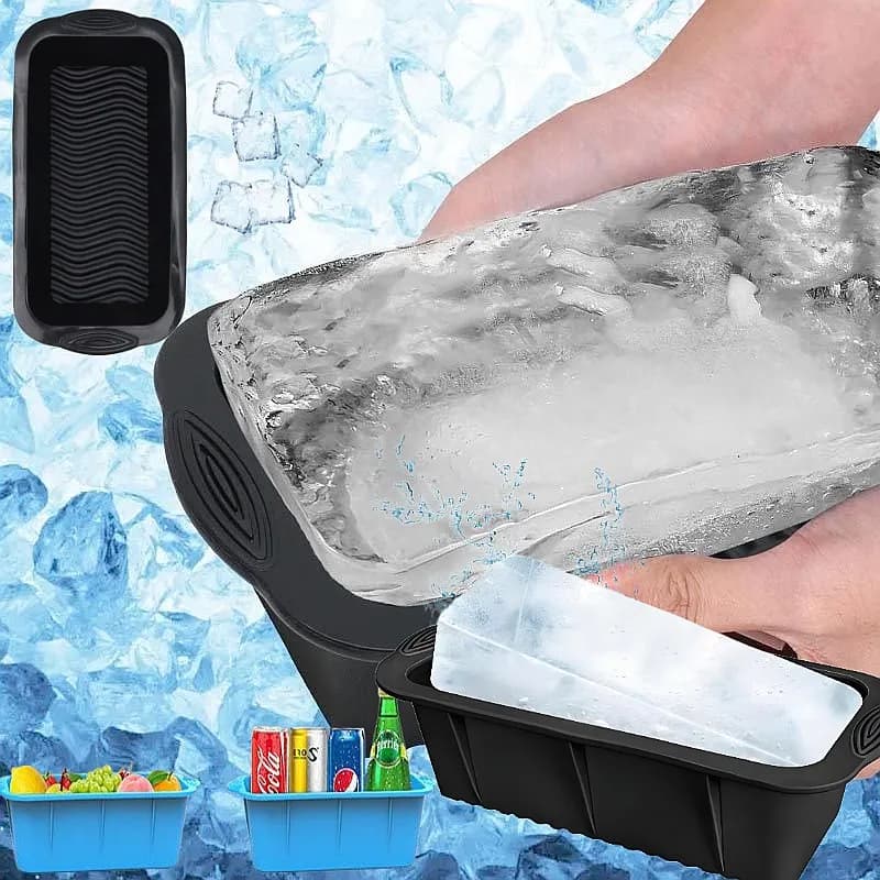 1-10PCS Extra Large Silicone Ice Cube Molds for Cold Bath, Ice Bucket, Cake Baking, New Ice Compartment Molds