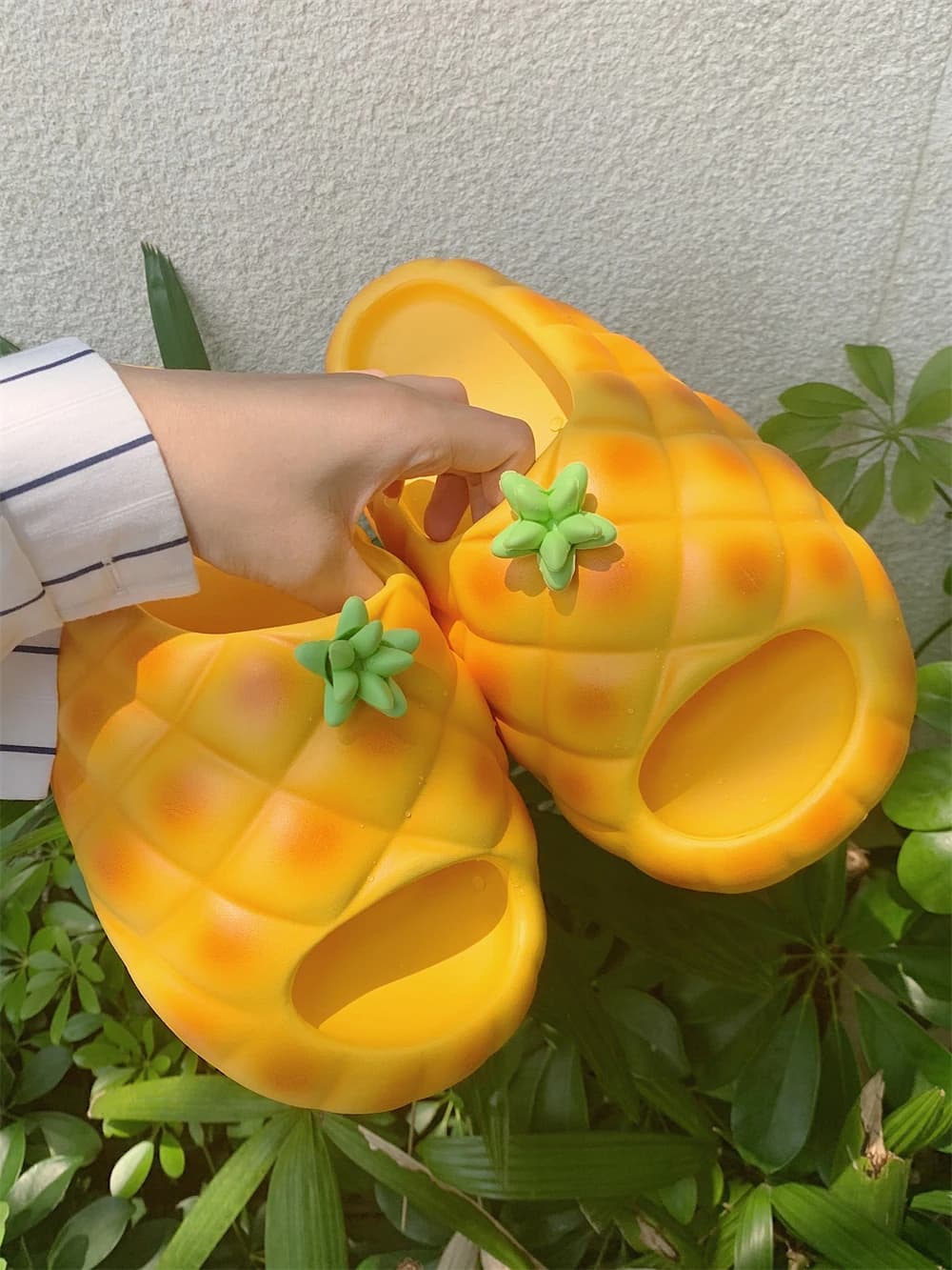 Ciabatte Estive Carine per Coppie, Sandali da Spiaggia a Forma di Pane alla Frutta, Unisex, Tacco Piatto, Stile Casual, Materiale Interno in EVA, per Uso Quotidiano