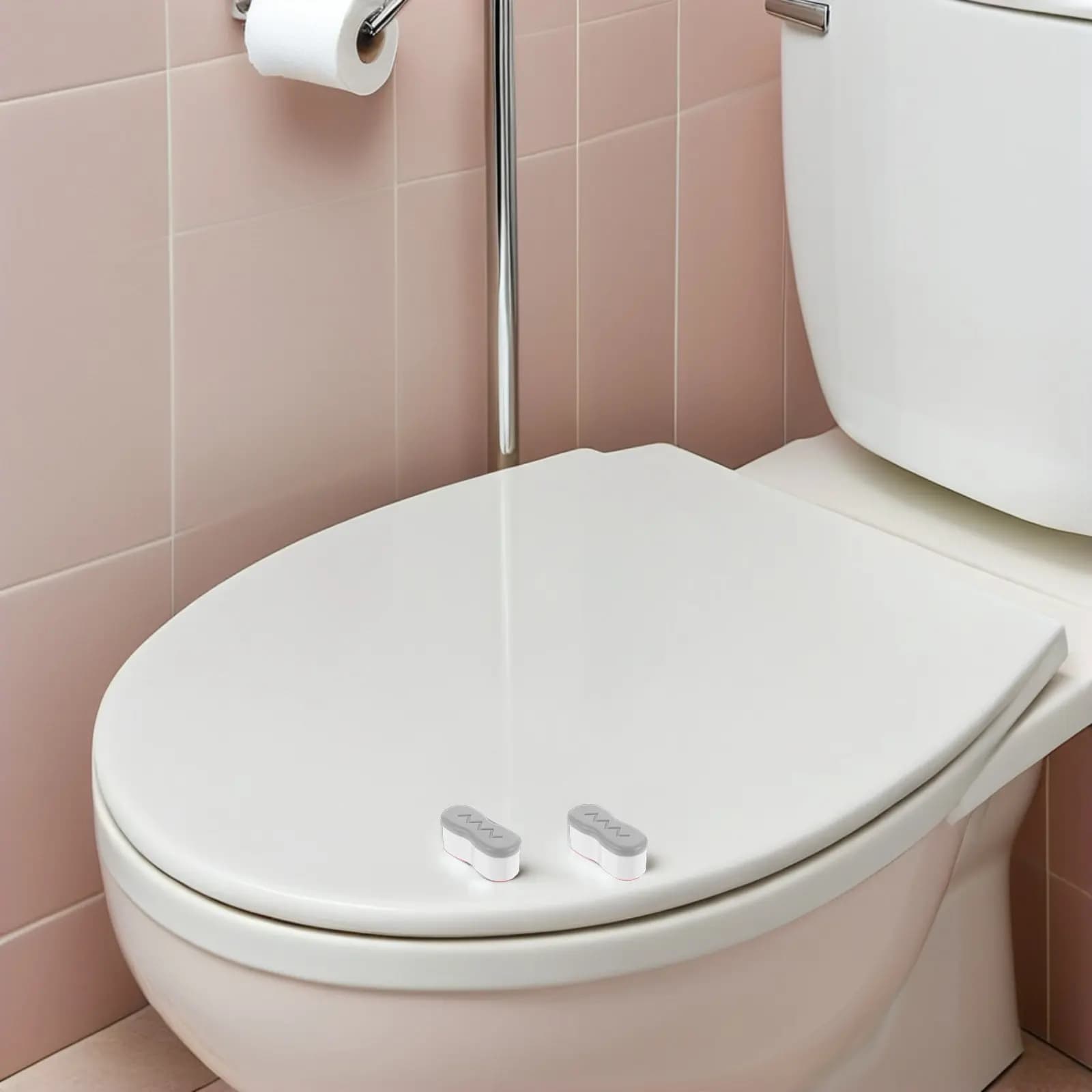 12Pcs Quiet Toilet Lid Bumpers Universal Soft Buffer Pads for Toilet Seat Cushion Support Night Use Apartment Hotel Restroom