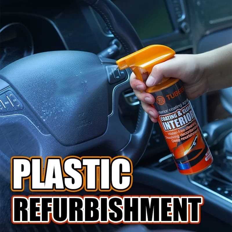 Kit di ristrutturazione per interni auto: sedili in similpelle e agente per la cura del pannello della porta, cura idratante in gomma e plastica e lucentezza R