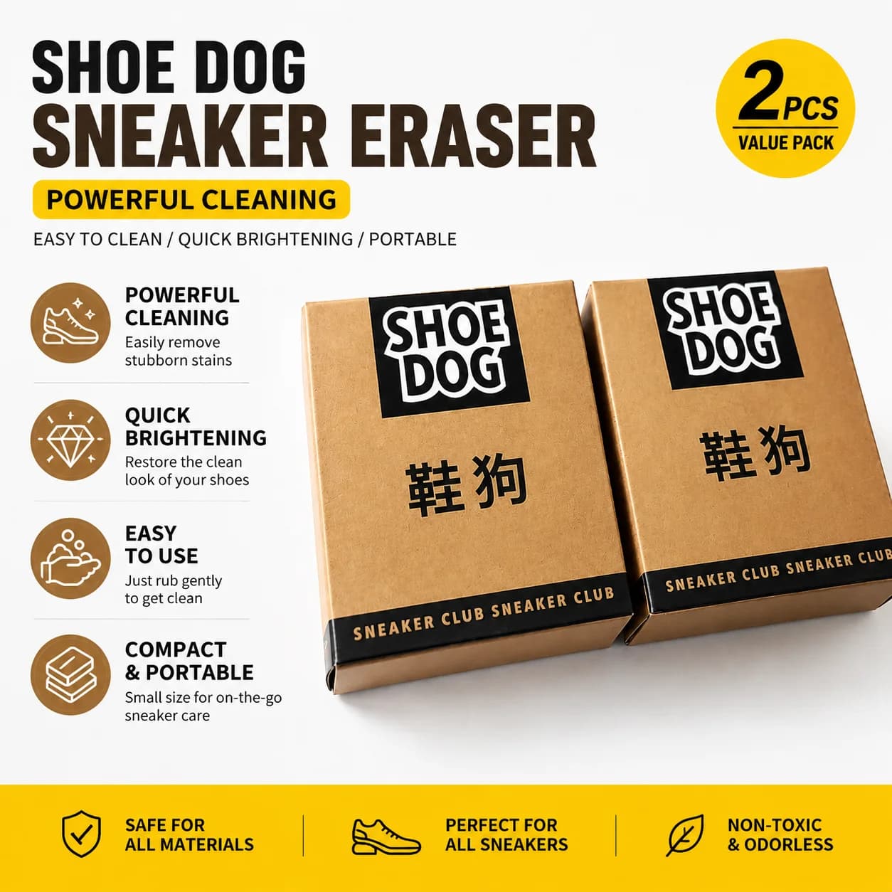 2Pcs Super Clean Suede Shoe Eraser Rubber Block, Sheepskin Matte Nubuck Leather Shoes Stain Remover Shoe Care Cleaner