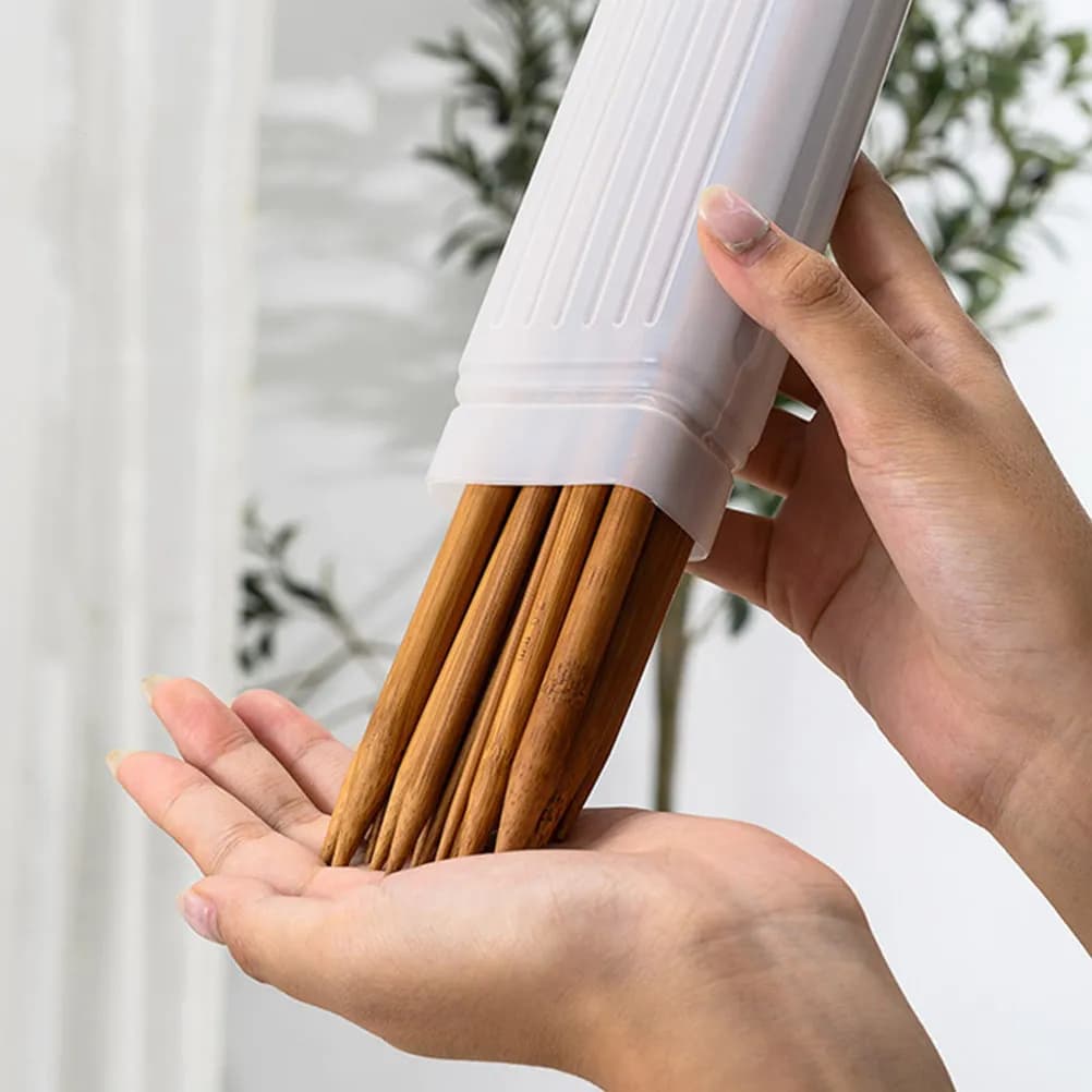 2 Pezzi Comodo Contenitore in Plastica per Aghi, Tubo Porta Aghi per Cucito, Ricamo, Aghi per Maglioni, Stuzzicadenti, Artigianato
