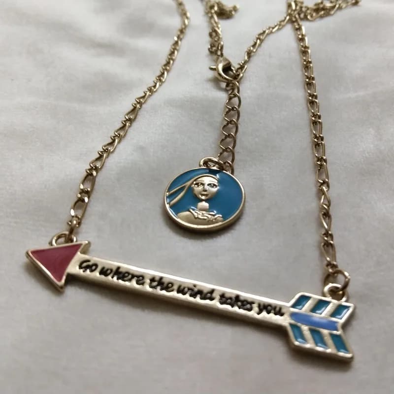 Collana con ciondolo a forma di freccia Best Wish per donna, regalo delicato per l'anniversario di matrimonio, festa serale