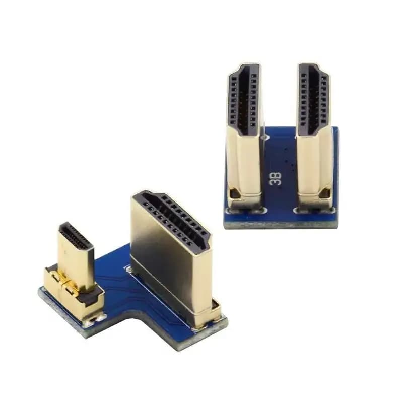Connettore HDMI Elecrow, HDMI standard a Micro HDMI, per display HDMI Raspberry Pi da 5 pollici, per Raspberry Pi 2B/3B/3B+/4B