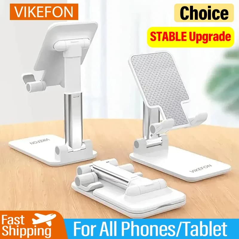 VIKEFON Supporto per telefono cellulare Supporto per tablet Desktop Live Lazy Staffa Supporto per supporto Supporto telescopico multifunzione pieghevole