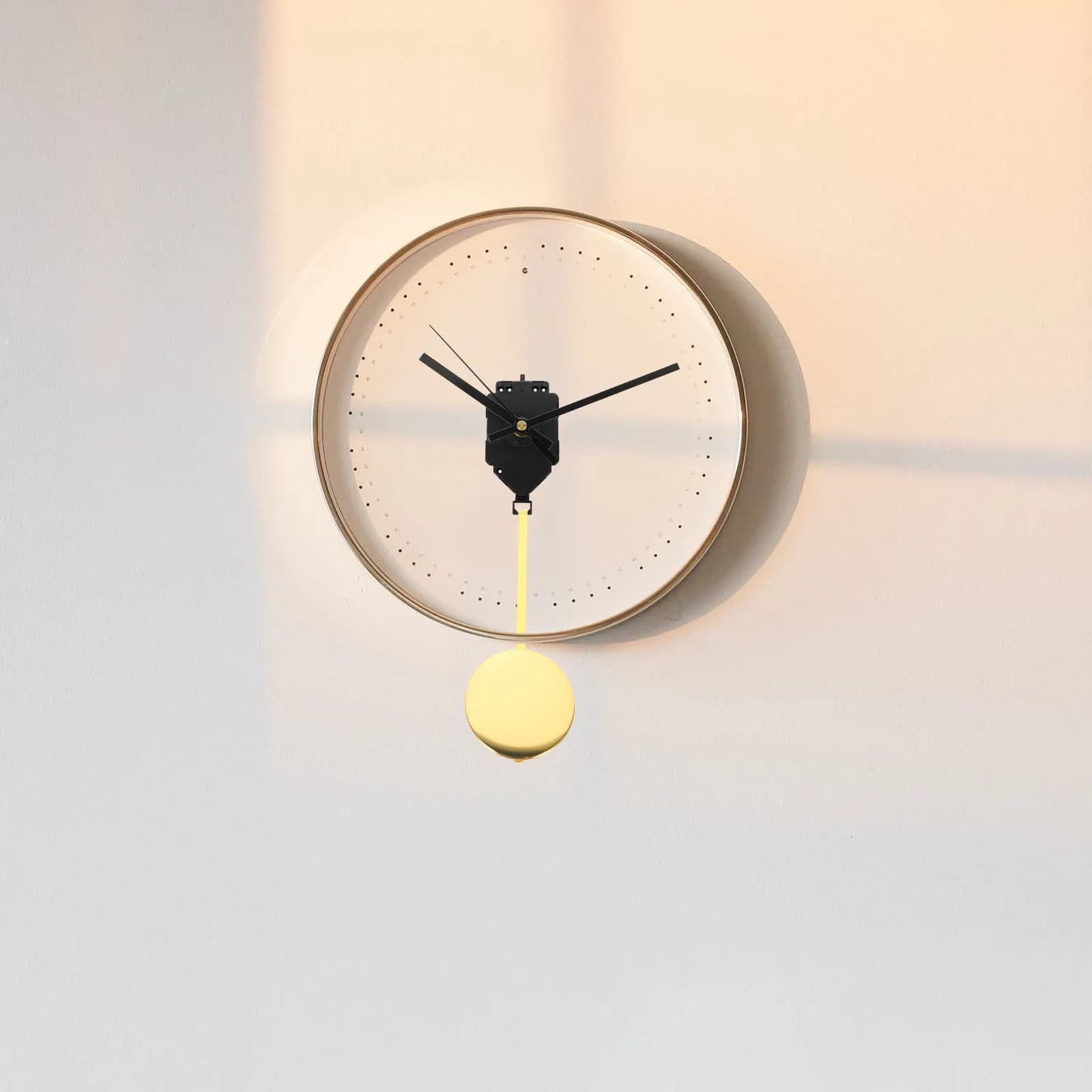 Set di movimenti per orologio da parete, movimento al quarzo di ricambio con pendolo, facile da installare, semplice ed elegante, per soggiorno e camera da letto