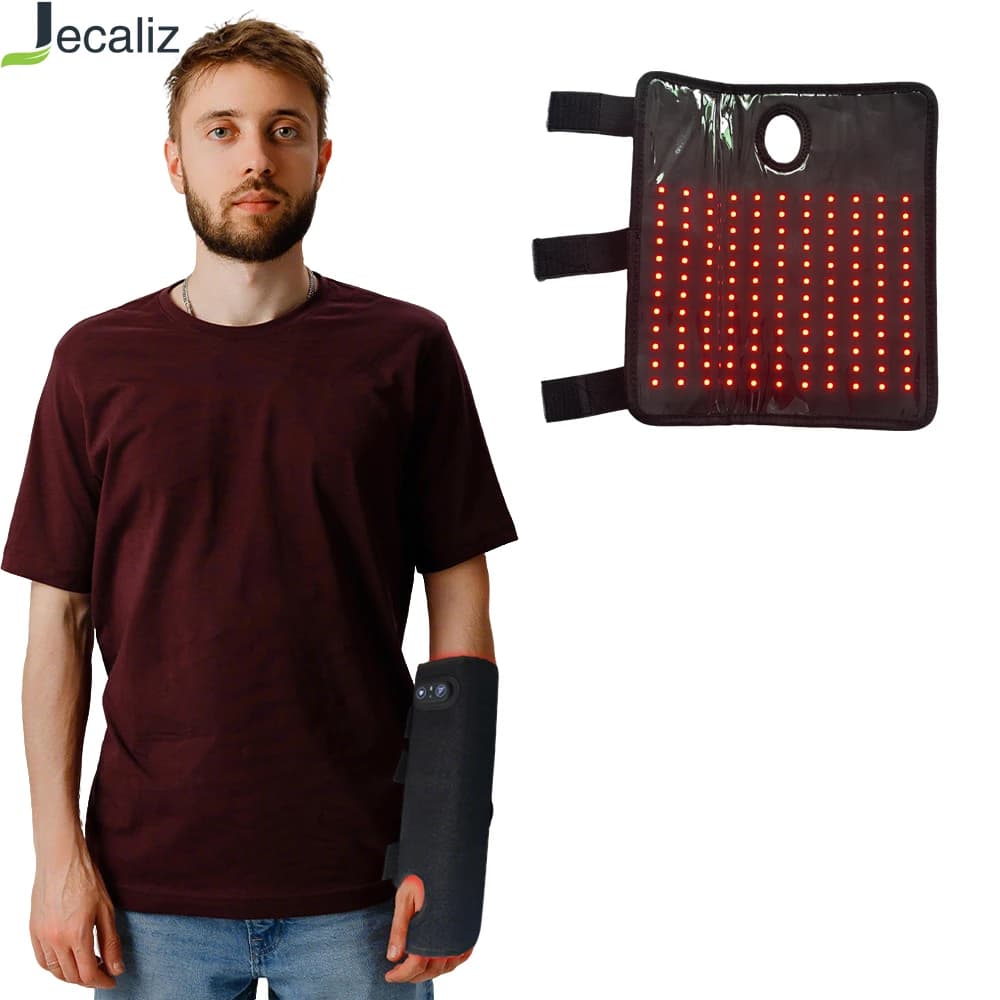 Cintura Terapeutica USB con Luce Rossa e Infrarossa 660nm&850nm per Supporto Polso e Sollievo dal Dolore Articolare, Dispositivo Riscaldante