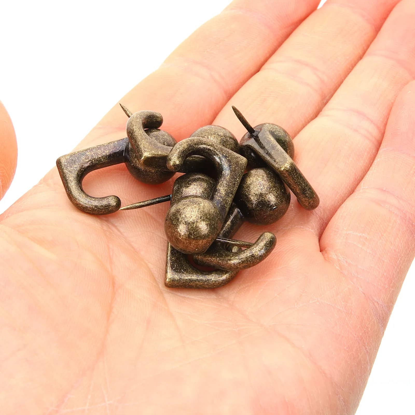 Push Pin Hook Nails 30 Pack Metal Thumb Tacks for Picture Hanging Cork Board Office Home Wall Decor
