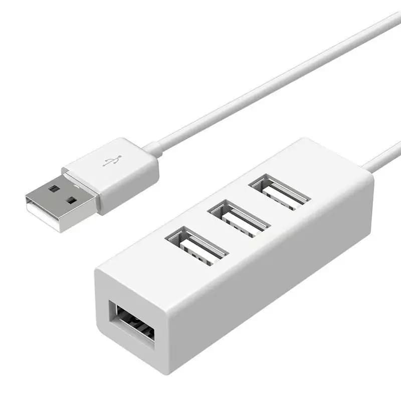 Docking station USB 2.0 da uno a quattro, splitter per computer USB hub a quattro porte