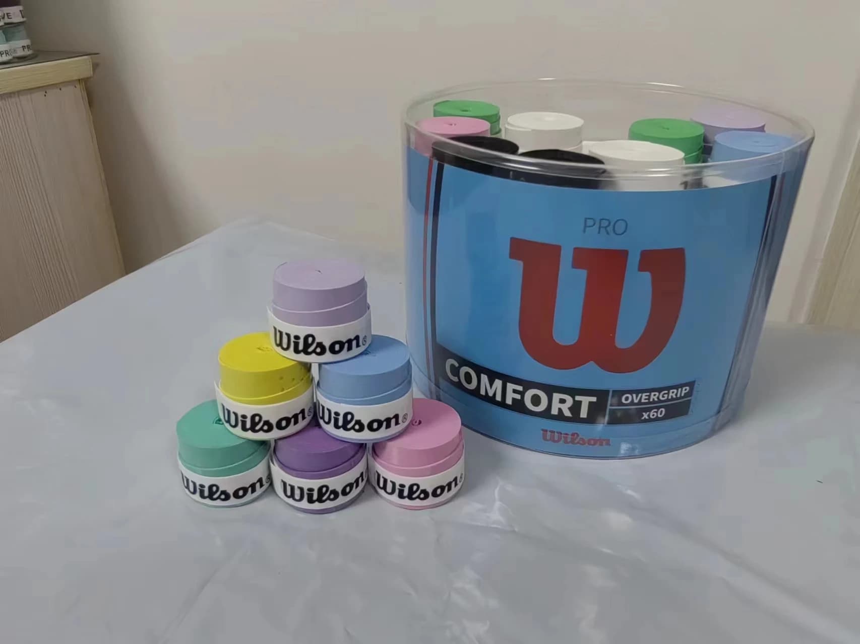 15/30/60 Original wilson Tennis Overgrips Anti-slip Rack Grips Padel Shock Absorption Grip Tape Training Accessories