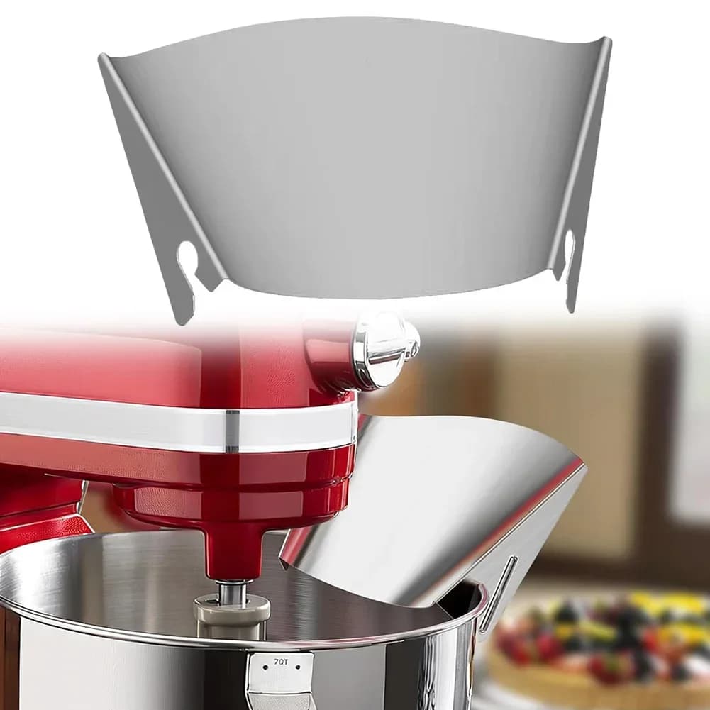 Scudo versatore Lifesparking in acciaio inossidabile per miscelatori KitchenAid, paraspruzzi universale, scudo di sicurezza per accessori per robot da cucina
