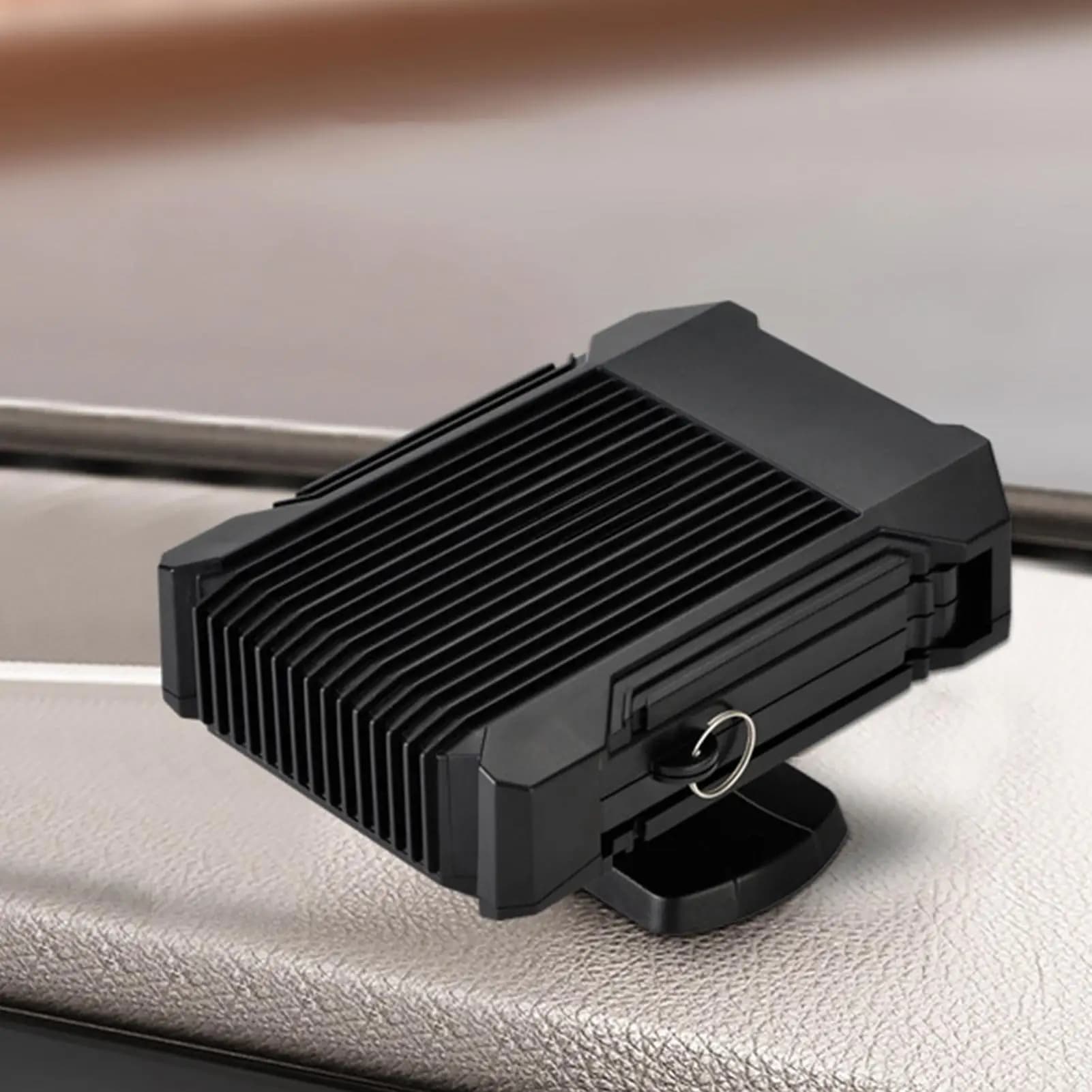 Riscaldatore per auto con base girevole a 360 gradi Riscaldatori elettrici portatili a riscaldamento rapido Ventilatore silenzioso ad angolo regolabile per uffici di veicoli