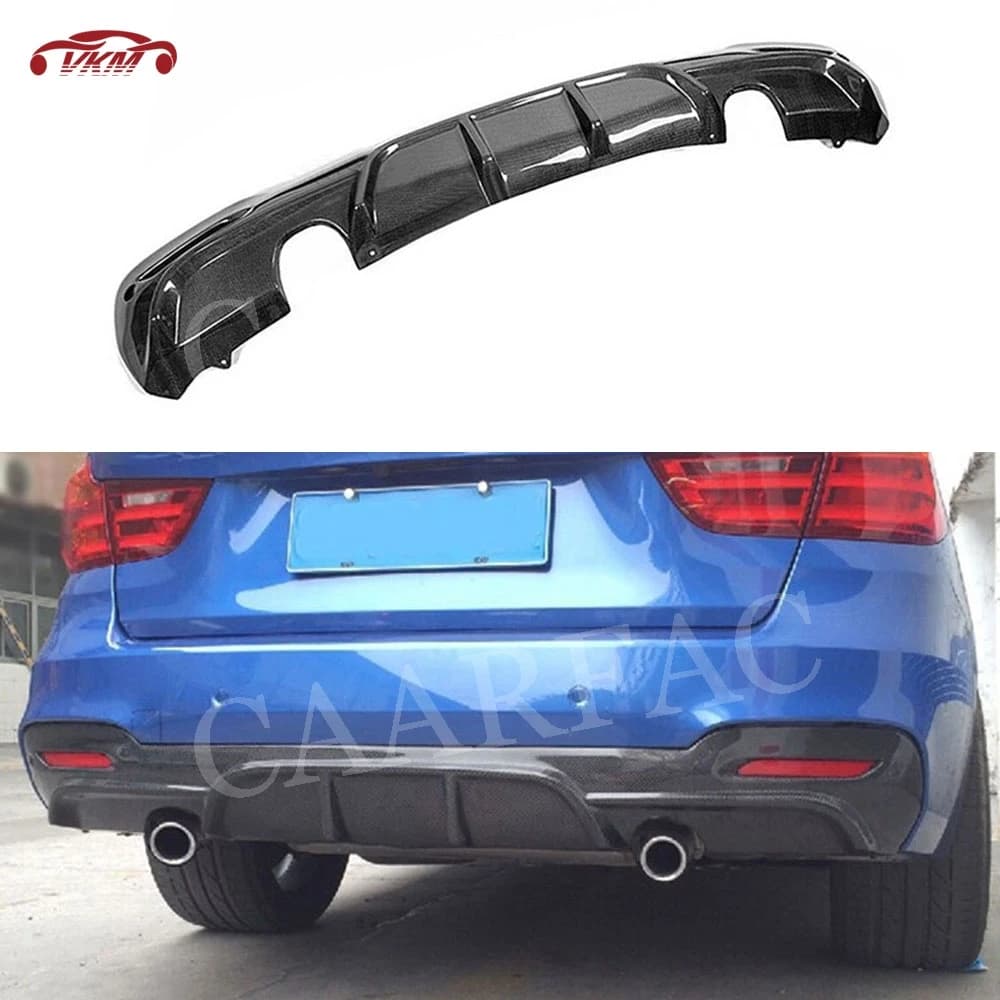 Carbon Fiber Rear Lip Diffuser Spoiler for BMW 3 Series F34 M Sport 4-Door 2014 - 2018 Rear Bumper Diffuser FRP