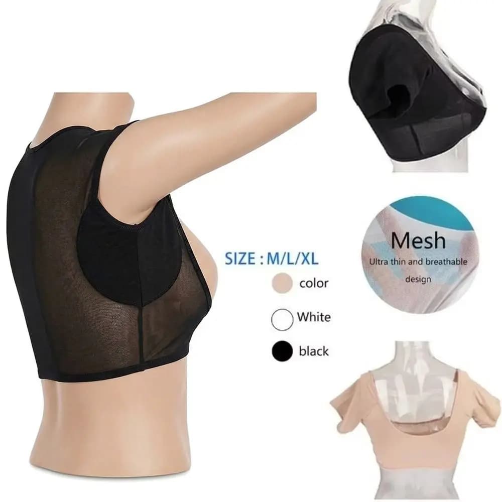 Cuscinetti Assorbenti a Forma di T-shirt Lavabili e Riutilizzabili, Ultra-Sottili per la Cura delle Ascelle, Antiscivolo, Traspiranti, Deodoranti
