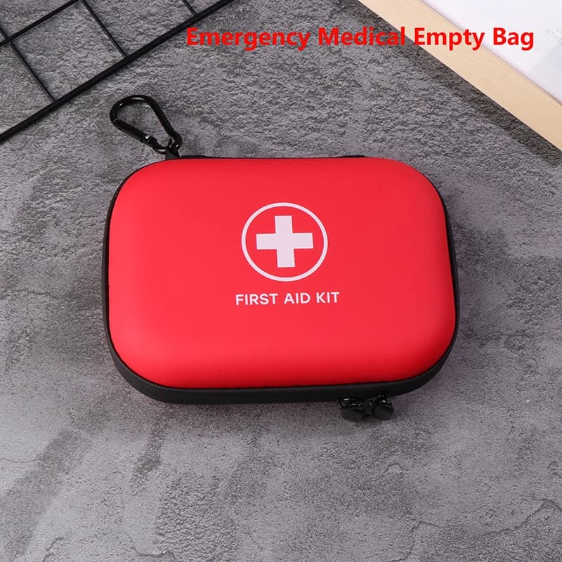 Borsa portatile vuota per il pronto soccorso, scatola portaoggetti per uso domestico, viaggi all'aperto, attrezzatura da campeggio, kit di sopravvivenza per medicinali