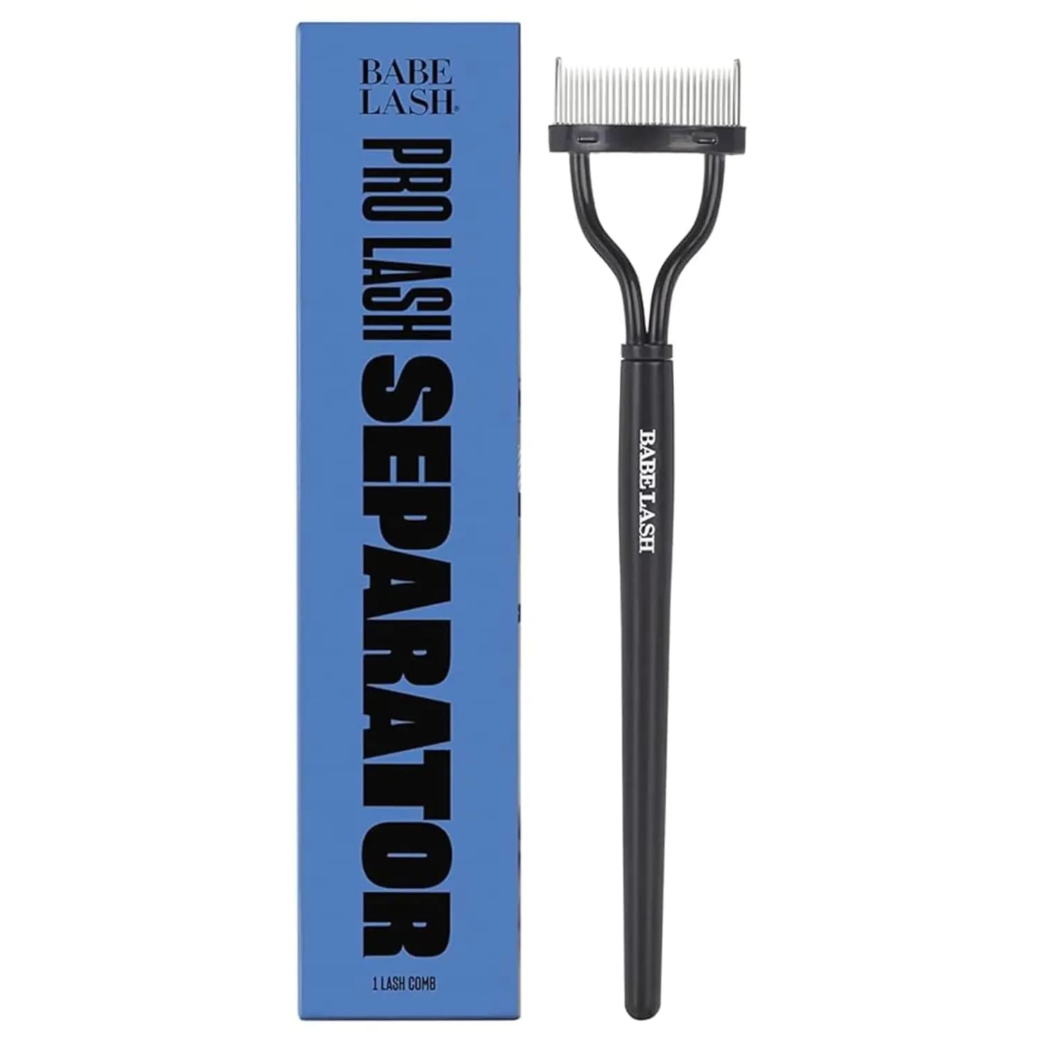 Separatore per Ciglia Babe Original Pro, Rimuove Grumi sul Mascara, Pettine per Ciglia Riutilizzabile in Acciaio Inossidabile per la Pulizia delle Ciglia