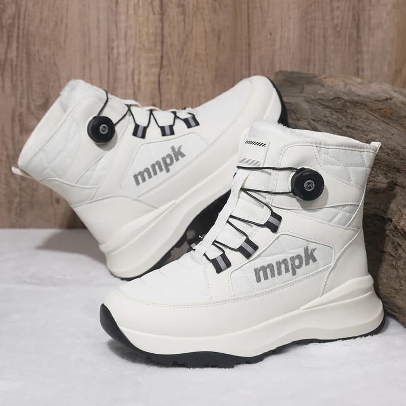 Stivali da Neve per Coppie, Nuovi Stivali Invernali Caldi in Peluche, Casual, in Cotone, Moda Uomo e Donna, Comfort Outdoor, Antiscivolo, Versatili, Stivali Alti