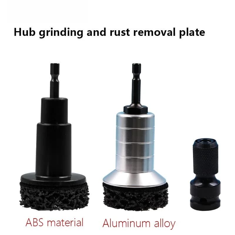 Wheel Hub Rust Removal Brush Brake Hub Surface & Stud Cleaning Maintenance Kit Brake Disc Rust Removal Tool for Hub Rotor Wheel