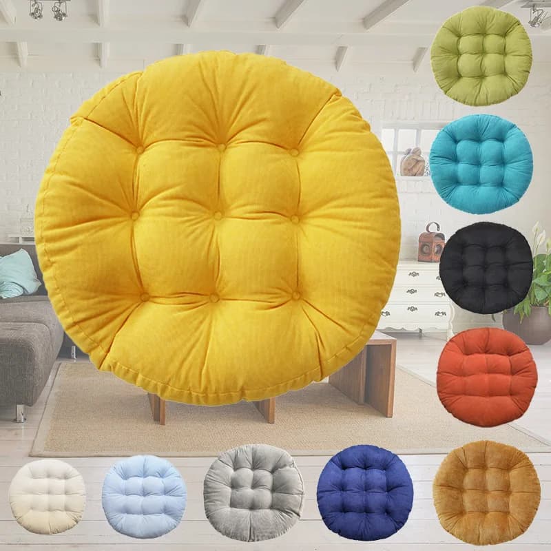 Futon Corduroy Cushion Office Chair Cushion Thickened Bedroom Living Room Sofa Tatami Mat Round Yoga Meditation Floor Cushion