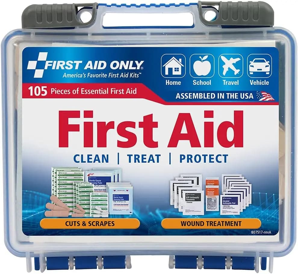 Kit di Pronto Soccorso Multiuso da 105 Pezzi per Auto, Viaggi, Casa e Ufficio