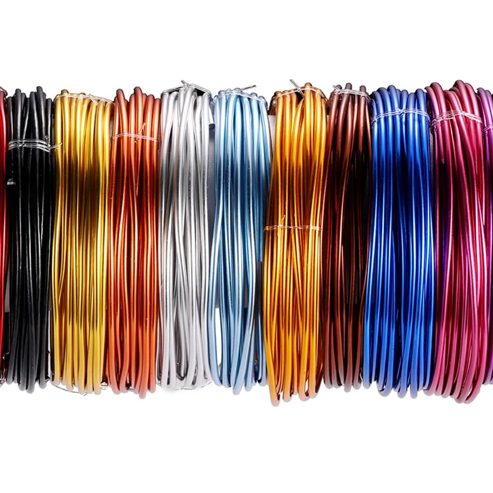 0.6-3mm Meters Anadized Round Aluminum Wire 2-10 Meters Versatile Painted Aluminium Metal Wire For DIY Jewelry Findings
