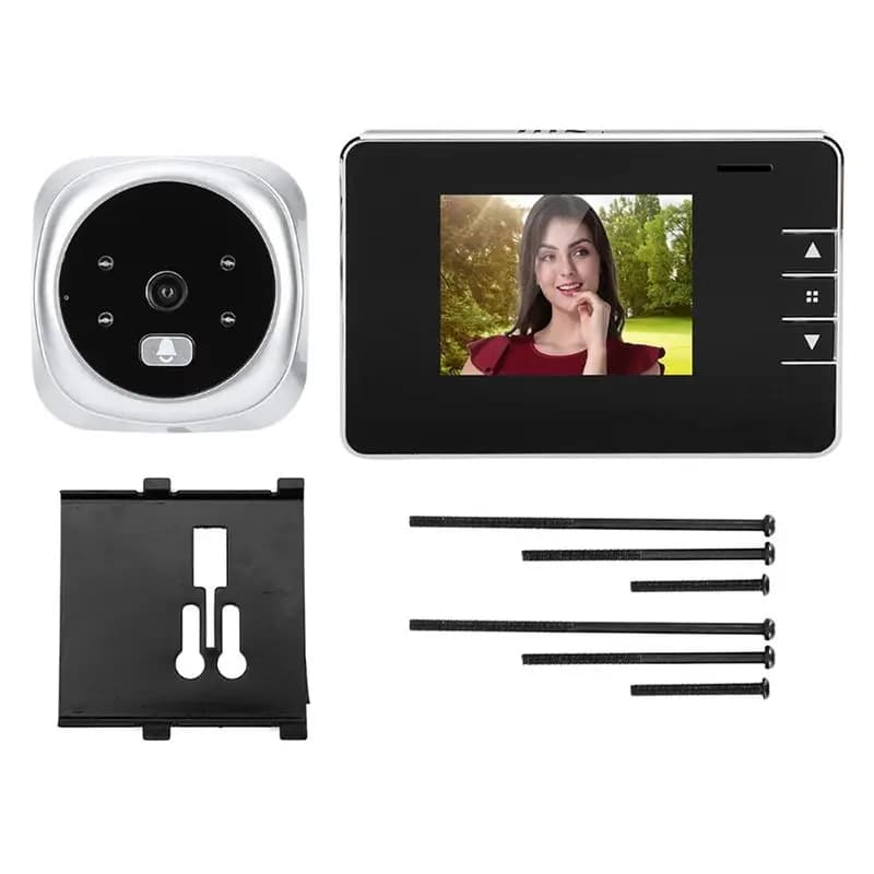 Telecamera per campanello con monitoraggio domestico ABRW con schermo da 2,8 pollici con funzione video e foto