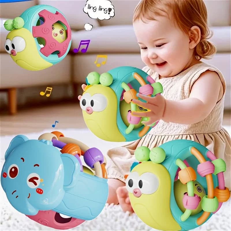 1/2 pz Giocattolo Del Bambino Cattura Palla Bendy Girello Sonagli Sviluppare Palla di Intelligenza 0-12 Mesi di Plastica Campana Sonaglio bambola