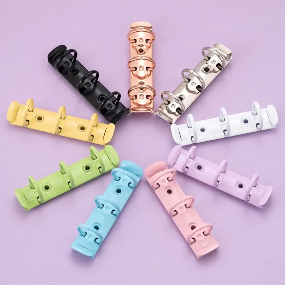 Clip per raccoglitore ad anelli a spirale in metallo staccabile Clip per raccoglitore di carta A8 fai da te di alta qualità Album Diario Anello a fogli mobili Notebook Planner