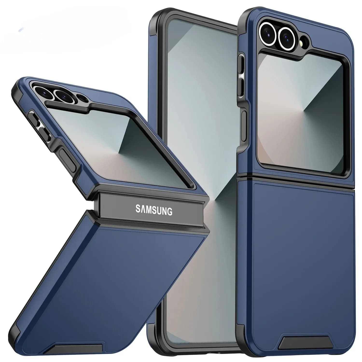 Custodia protettiva opaca di lusso per Samsung Galaxy Z Flip 7 FE 6 5 4 Flip7 Flip6 Flip5 Flip4 Ricarica wireless antiurto