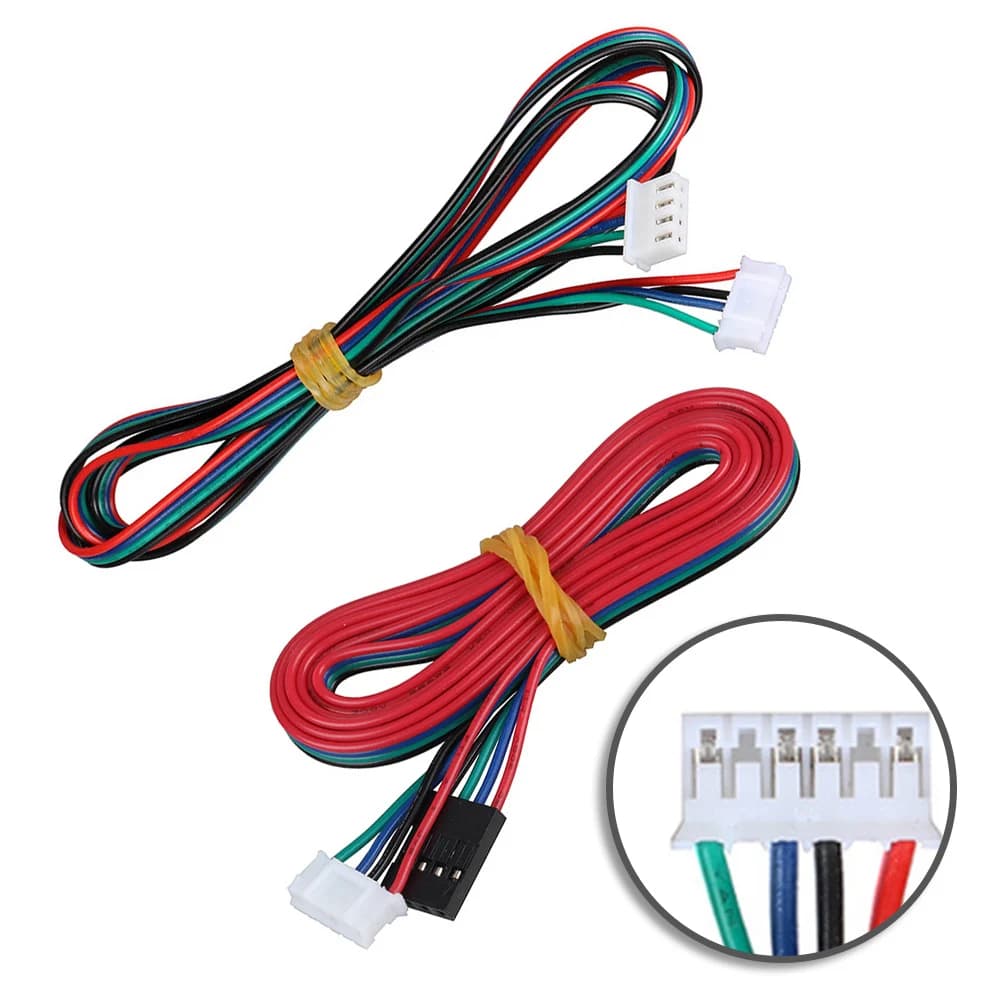 Cavo per Motore Stepper con Connettore XH per Configurazione Stampante 3D, Cablaggio Parallelo, Design Anti-groviglio, Spaziatura Terminali 2.0mm