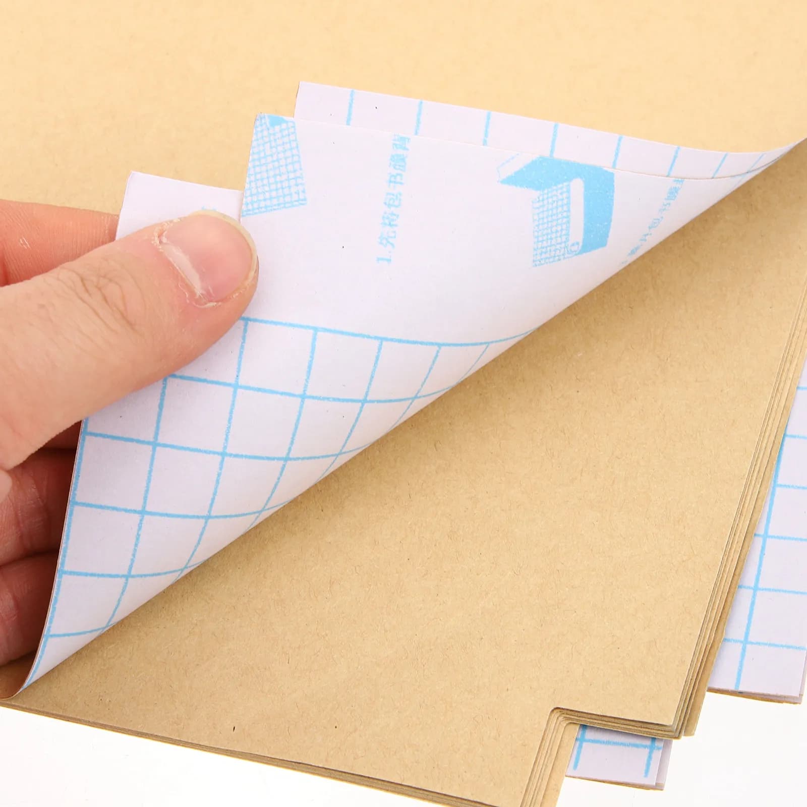 30 Fogli di Carta Kraft Marrone per Protezione Copertine di Libri, Quaderni e Agende con Superficie Scrivibile