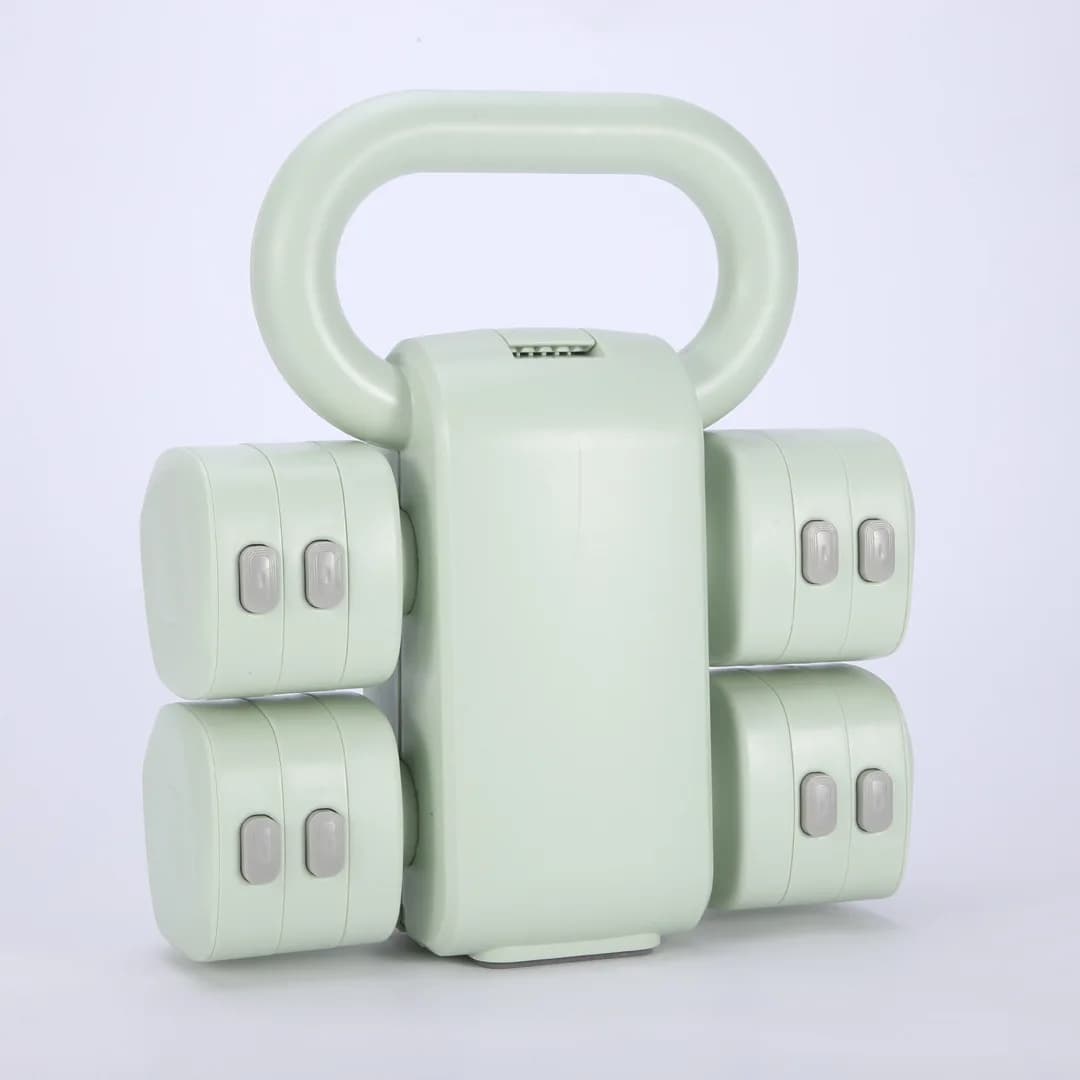 Set di manubri e kettlebell regolabili 2-in-1 multicolore per allenamento yoga domestico