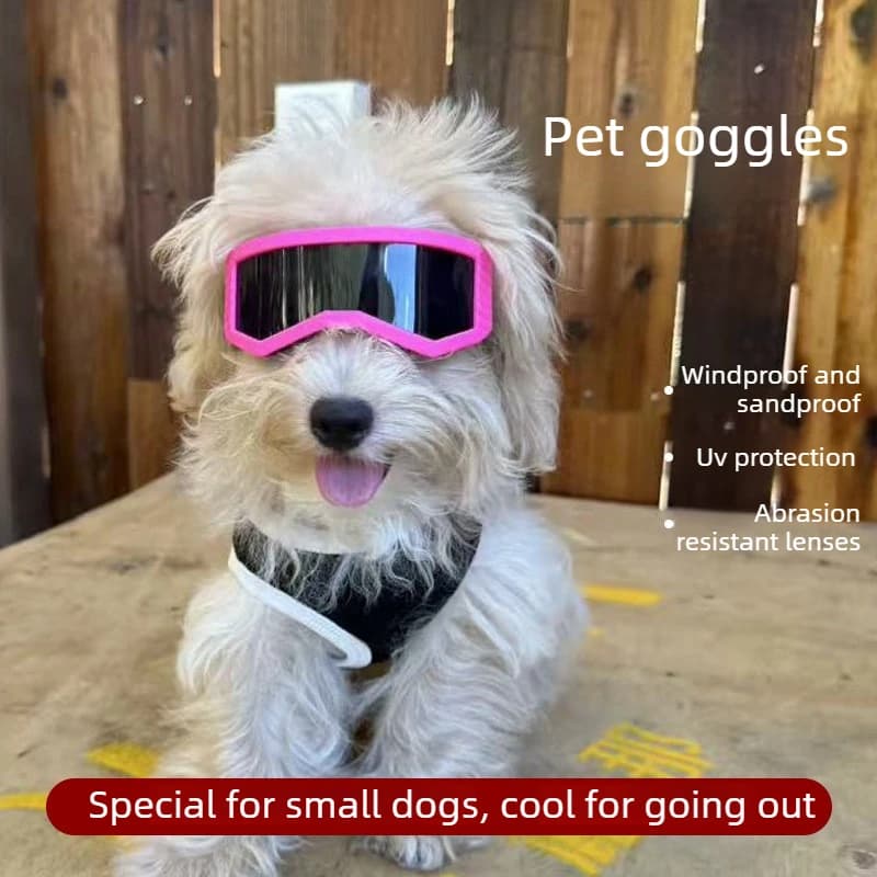 New Pet Ski Goggles Windproof UV Protection Fashion Sunglasses For Small Medium Dog Outdoor Skiing Pet Eye Gear