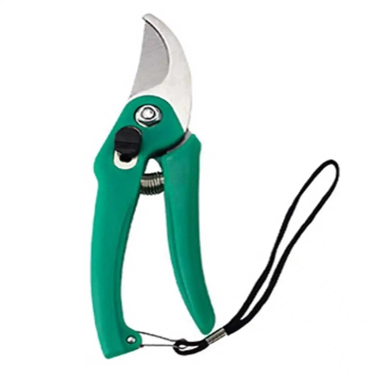 Hand-pulling shears green Stainless steel portable garden pruning tool with 6.7 cm blade length
