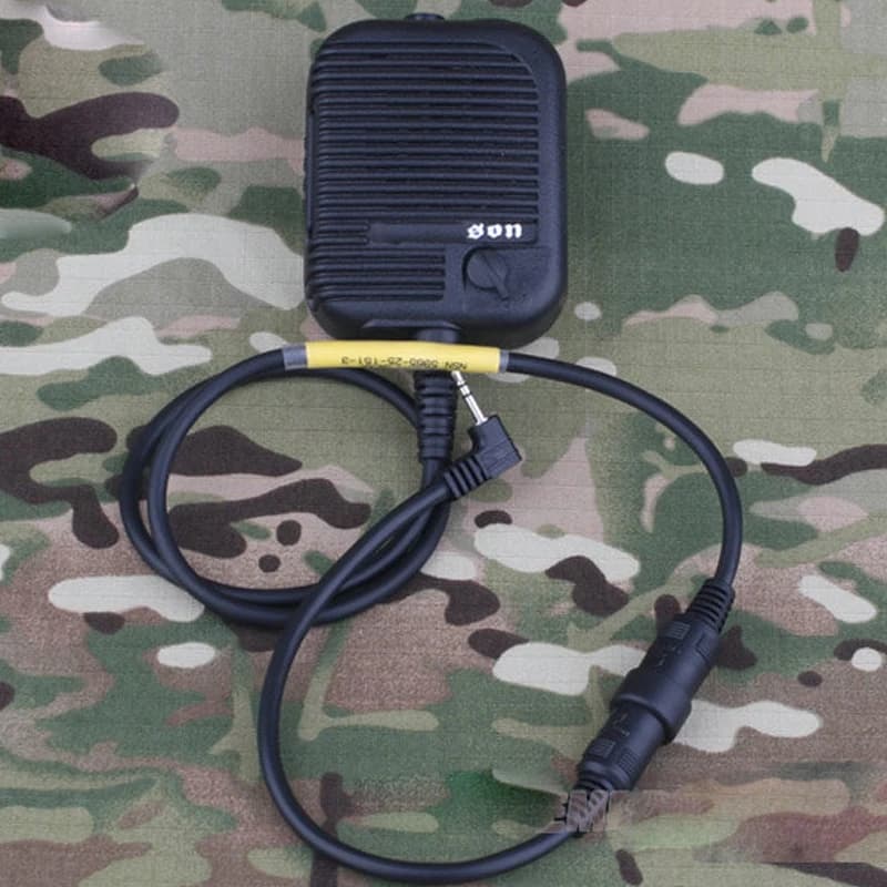 Emersongear Tattico Per USMC Citofono PTT Radio Walkie Talkie Caccia Airsoft Tiro All'aperto Ciclismo Combattimento Escursionismo BK EM8957