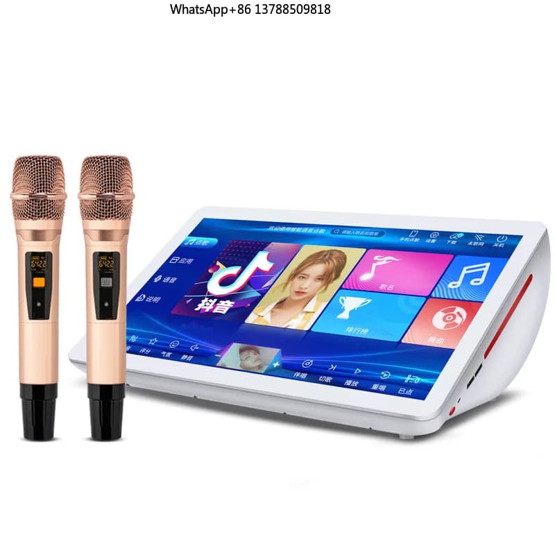Macchina Professionale per Karaoke Domestico con Schermo Touch da 19 Pollici e 22500 Canzoni, Sistema Karaoke per Feste in Casa e KTV