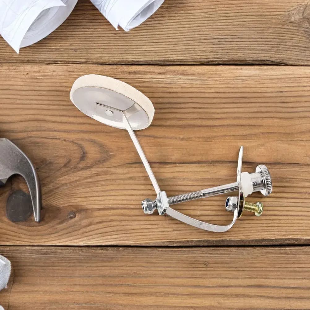 2 Pezzi Accessori per Rullante, Pad Silenziatori in Metallo Bianchi per Pratica ed Esibizioni, Smorzatori per Rullante
