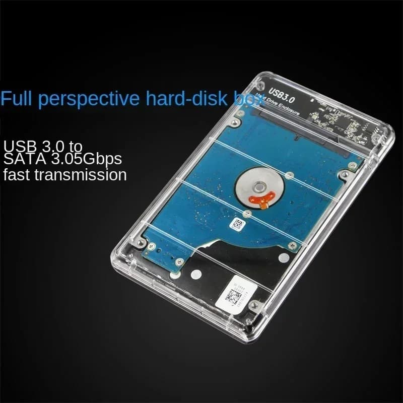2 Pezzi Box Esterno per Disco Rigido SSD da 2,5 Pollici per Notebook, USB3.0, SATA Seriale, Tipo-C 6Gbps