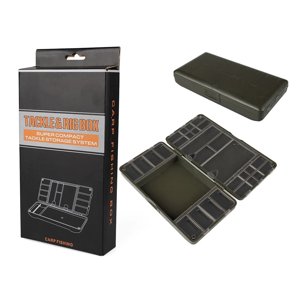 Box Fishing Equipment with Magnetic Storage System for Open Adventures, Plastic Transparent Box with Hooks and Beads