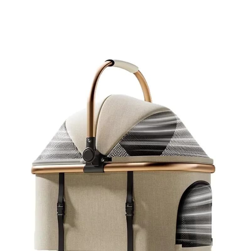 Small Pet Cat Stroller & Dog Carrier for Outings Detachable Foldable Multifunctional Factory Direct Sales
