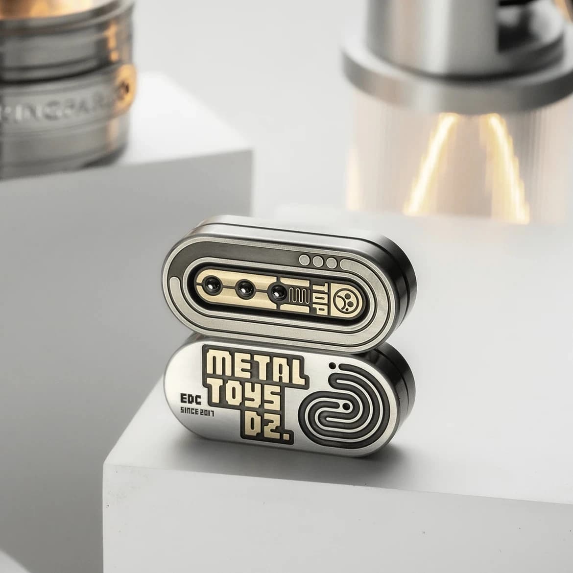 Fidget Toys Metal Spinner Slider EDC Snake Pocket Stainless Steel Anti Stress Sensory ADHD Focus Tool Durable Bearing