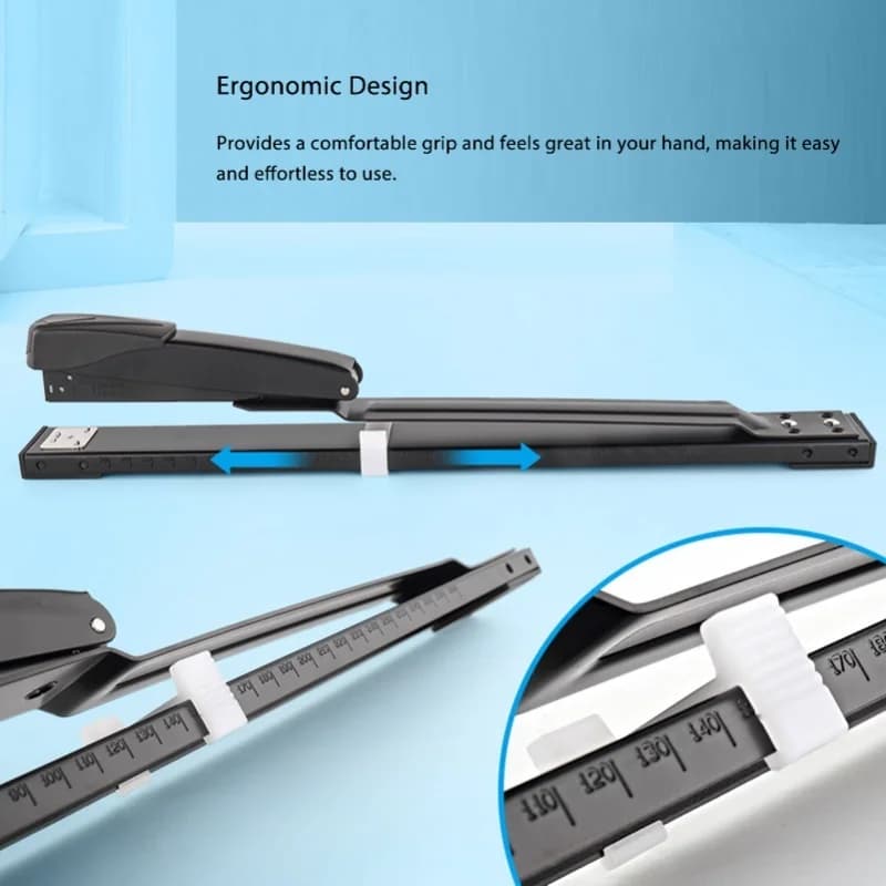 Cucitrice a braccio lungo con capacità di 20 fogli, facile da usare, design ergonomico, per casa, scuola e ufficio