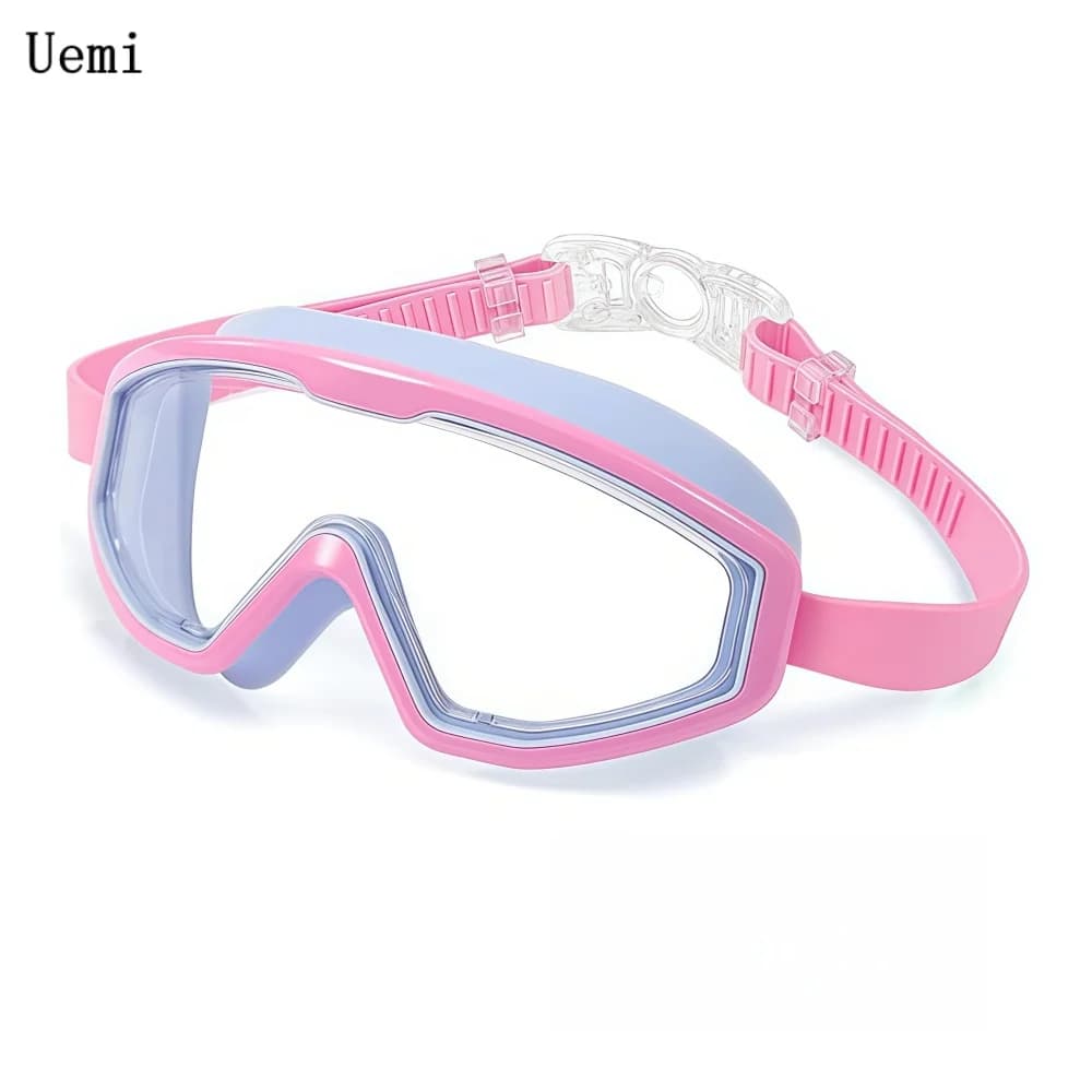 New professional swim glasses for children, anti-fog and UV380, for boys and girls (4-15 years), silicone frame, transparent protection for swimming