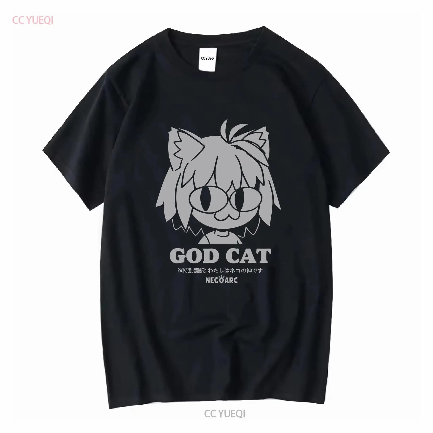 COSPA Tsukihime A piece of blue glass moon God CAT Neko Arc T-shirt NERA M vintage washed homme dresses signed
