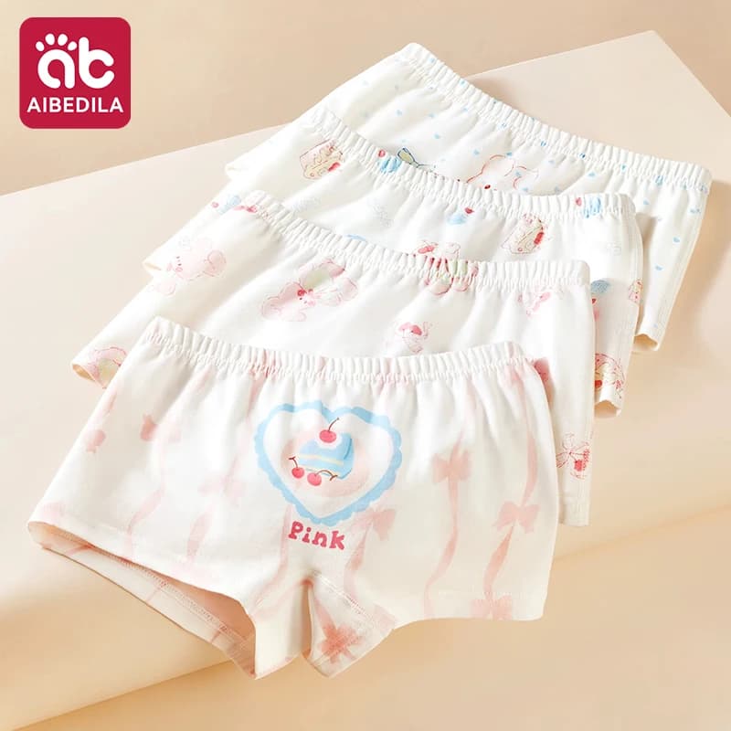 4/5 Pcs Toddler Girls Underwear A-Class Pure Cotton Panties Breathable Soft Shorts No Chafing Comfortable All Season Briefs
