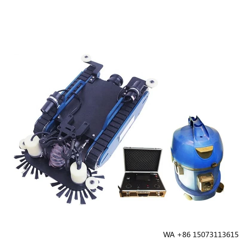 Cleaning robots for Air ducts with brushes, for HVAC and pipes, Efficient Powder Removal System