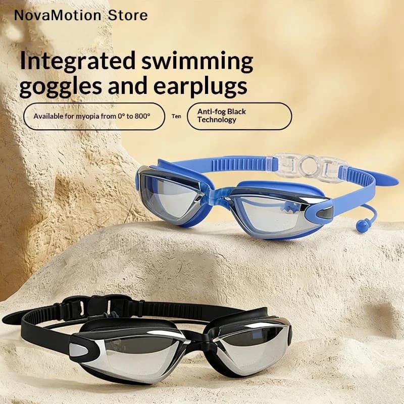 [NM]High-definition Anti-fog Swimming Goggles Small Frame Silver-plated Lenses Waterproof Swimming Goggles Goggles[NM]
