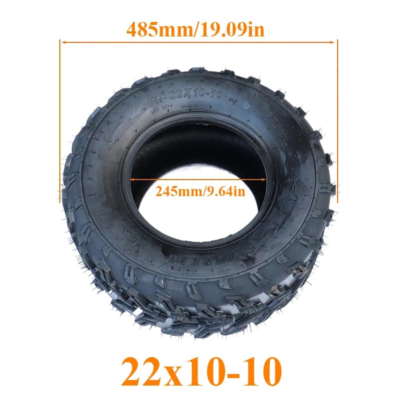 Pneumatico sottovuoto da 10 pollici 22X10-10 pneumatico esterno 4PR per auto da spiaggia a quattro ruote GOKART KARTING ATV UTV