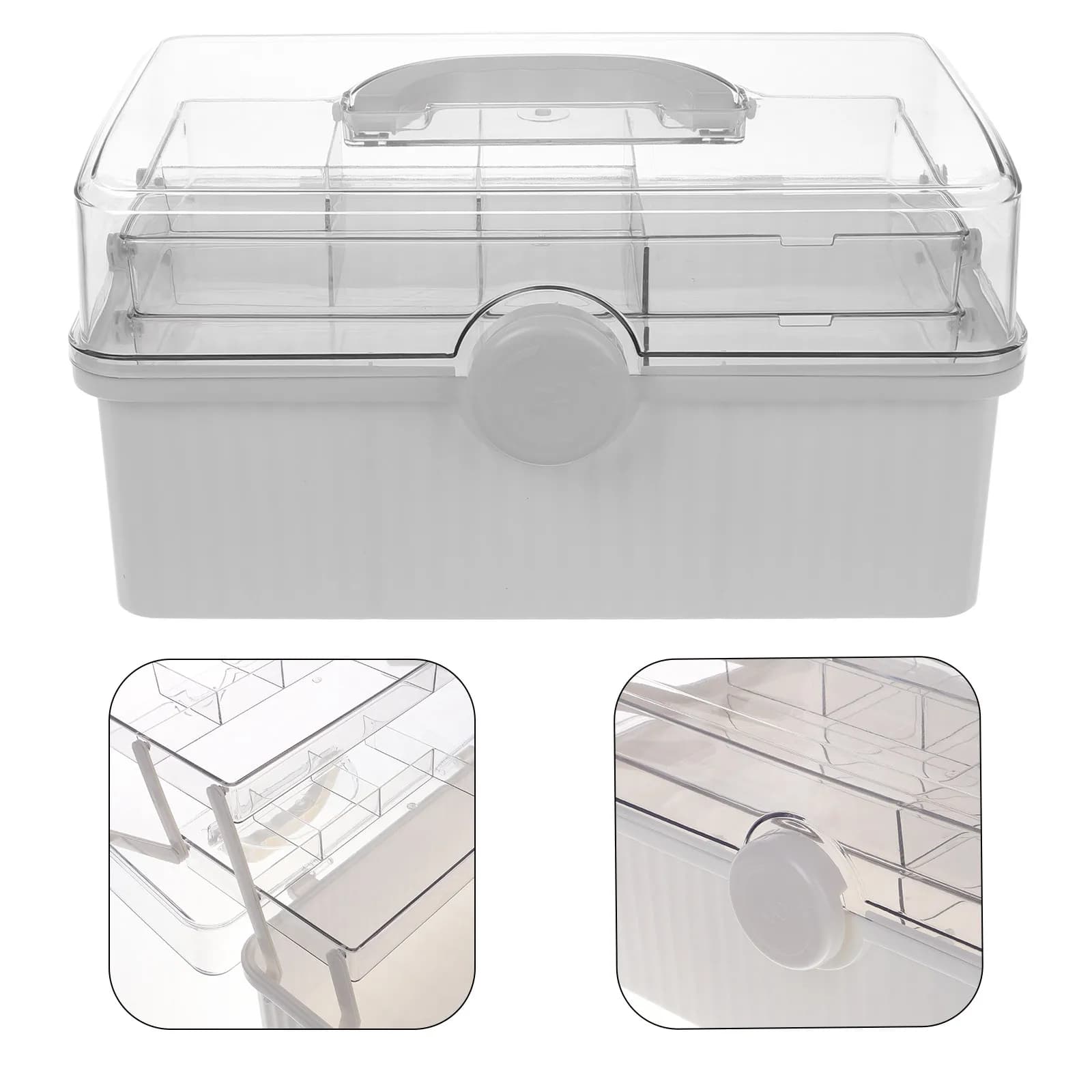Organizer Medico Portatile di Grande Capacità, Contenitore per Medicinali, Organizzatore da Scrivania Multiuso, Kit di Pronto Soccorso da Viaggio