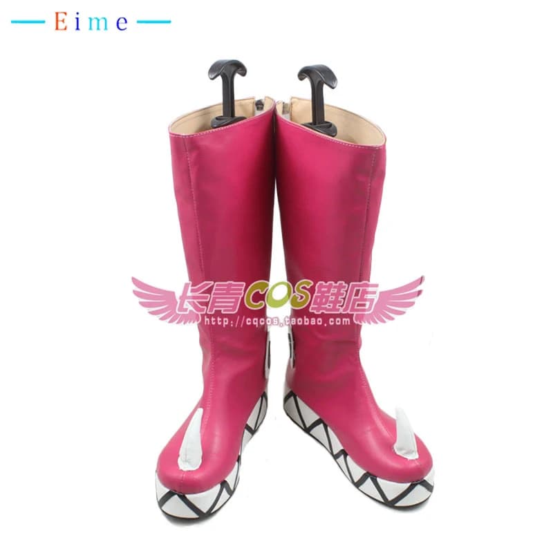 Scarpe cosplay stella farfalla Scarpe in pelle PU Stivali di carnevale di Halloween Puntelli cosplay realizzati su misura